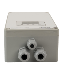 SpeedControl 40 i underlag med display - tilslutninger i bund