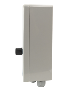 SpeedControl 40 in enclosure with potentiometer, side view