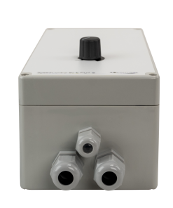 SpeedControl 80 in enclosure with potentiometer, bottom connections
