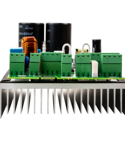 SpeedControl 1045 without enclosure mounted on cooling plate with vertical ribs, connections in bottom