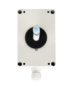 Hygrostat til kanalmontage - bagsiden mod kanal