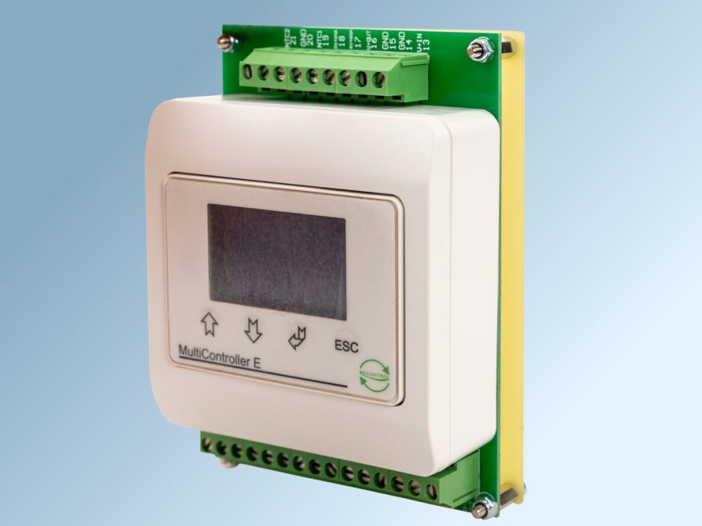 MultiController E Regulate for DIN-skinne montage
