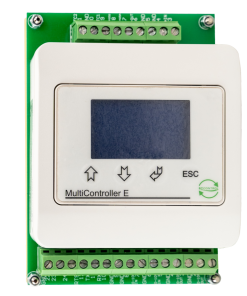 MultiController E Regulate for DIN-skinne montage - forside