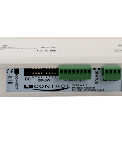 Receiver for wireless sensors for Modbus protocol or 0-10V output signal - connection clamps and dip switch for setuo