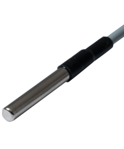 Close-up of NTC 22K Sensor Head in Metal Pipe